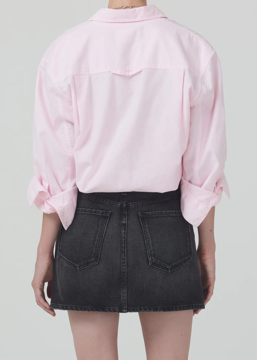 Citizens of Humanity - Aave Oversized Cuff Shirt in Oxford Guava