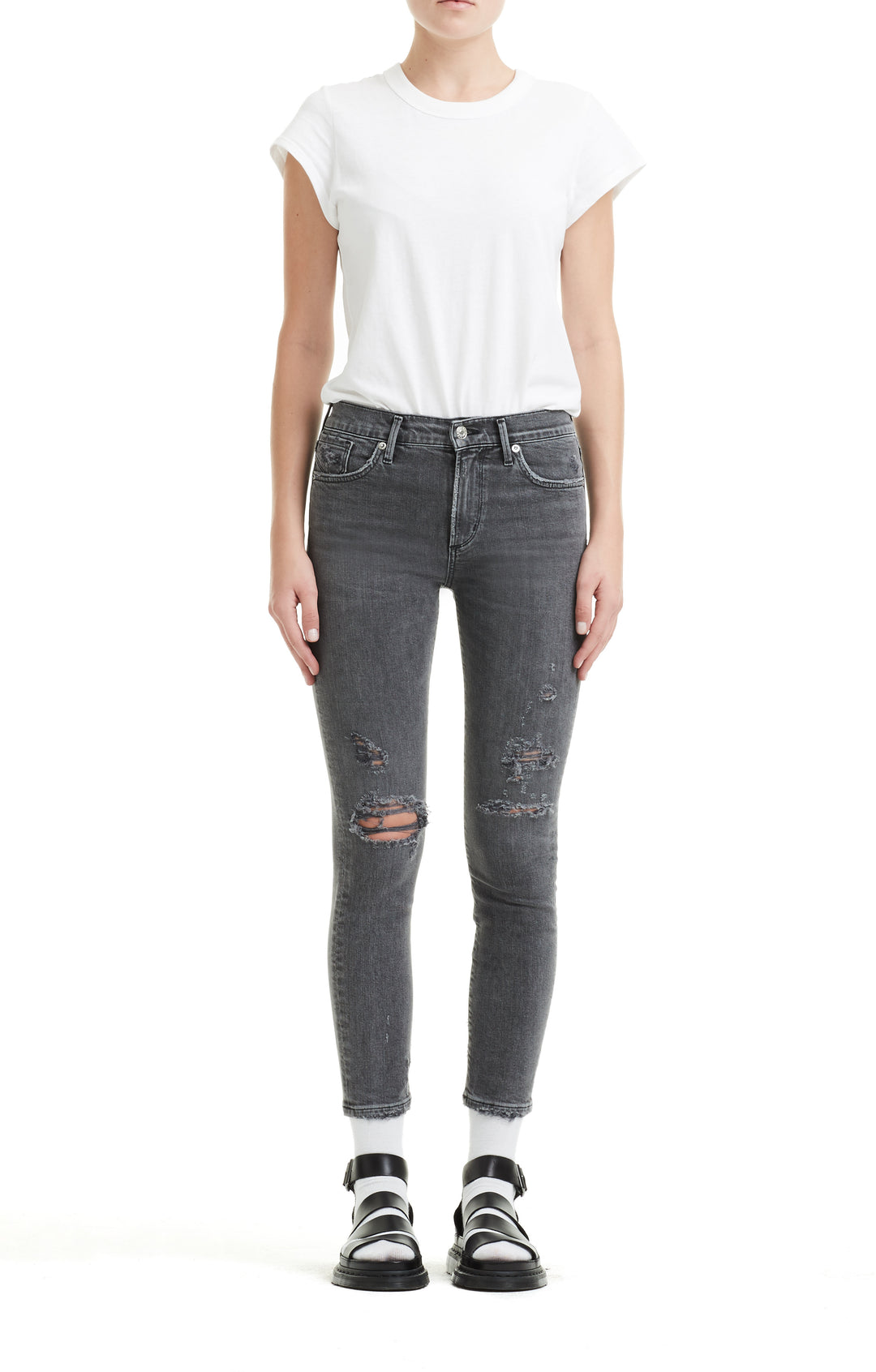AGOLDE - Sophie Crop High Rise Skinny in Maverick