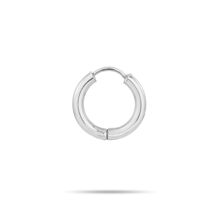 Adina - 15mm Tube Hoops in Sterling Silver