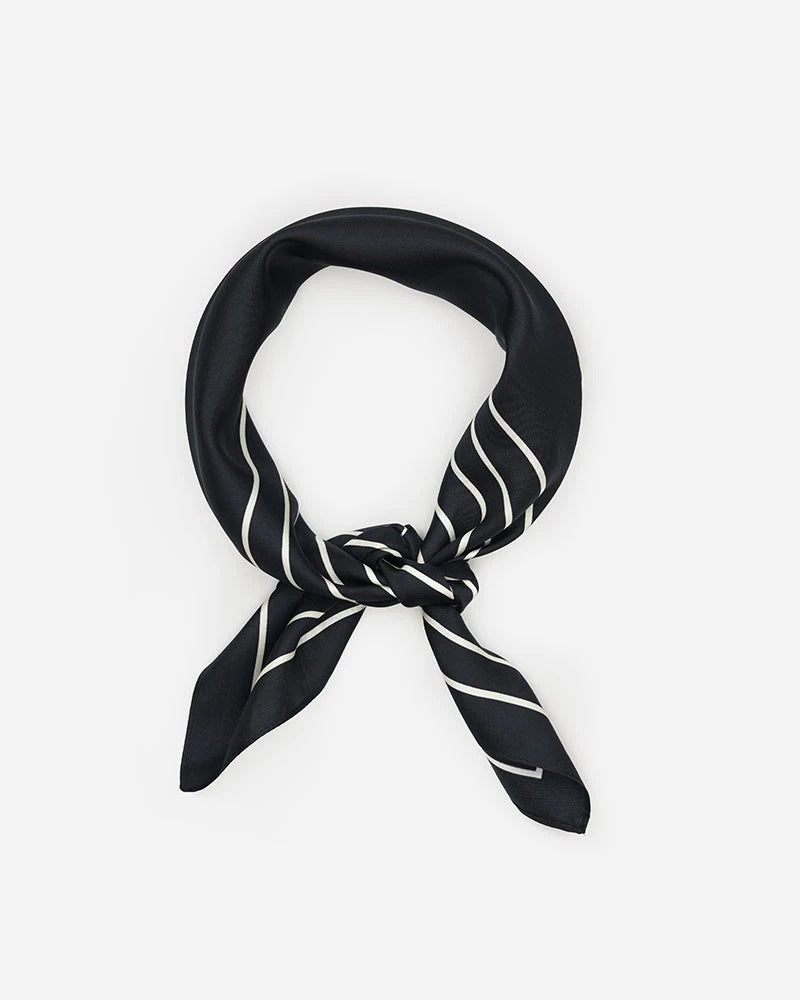 Manner Market - The Agnes Silk Bandana in Black