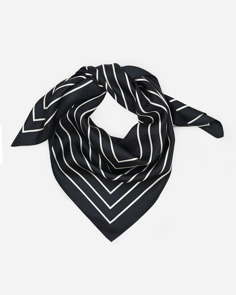 Manner Market - The Agnes Silk Bandana in Black