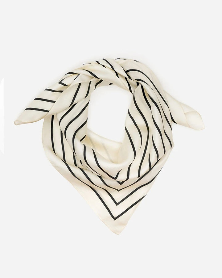 Manner Market - The Agnes Silk Bandana in White