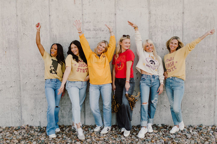 Retro Sport - University of Iowa 'I' Tee in Gold