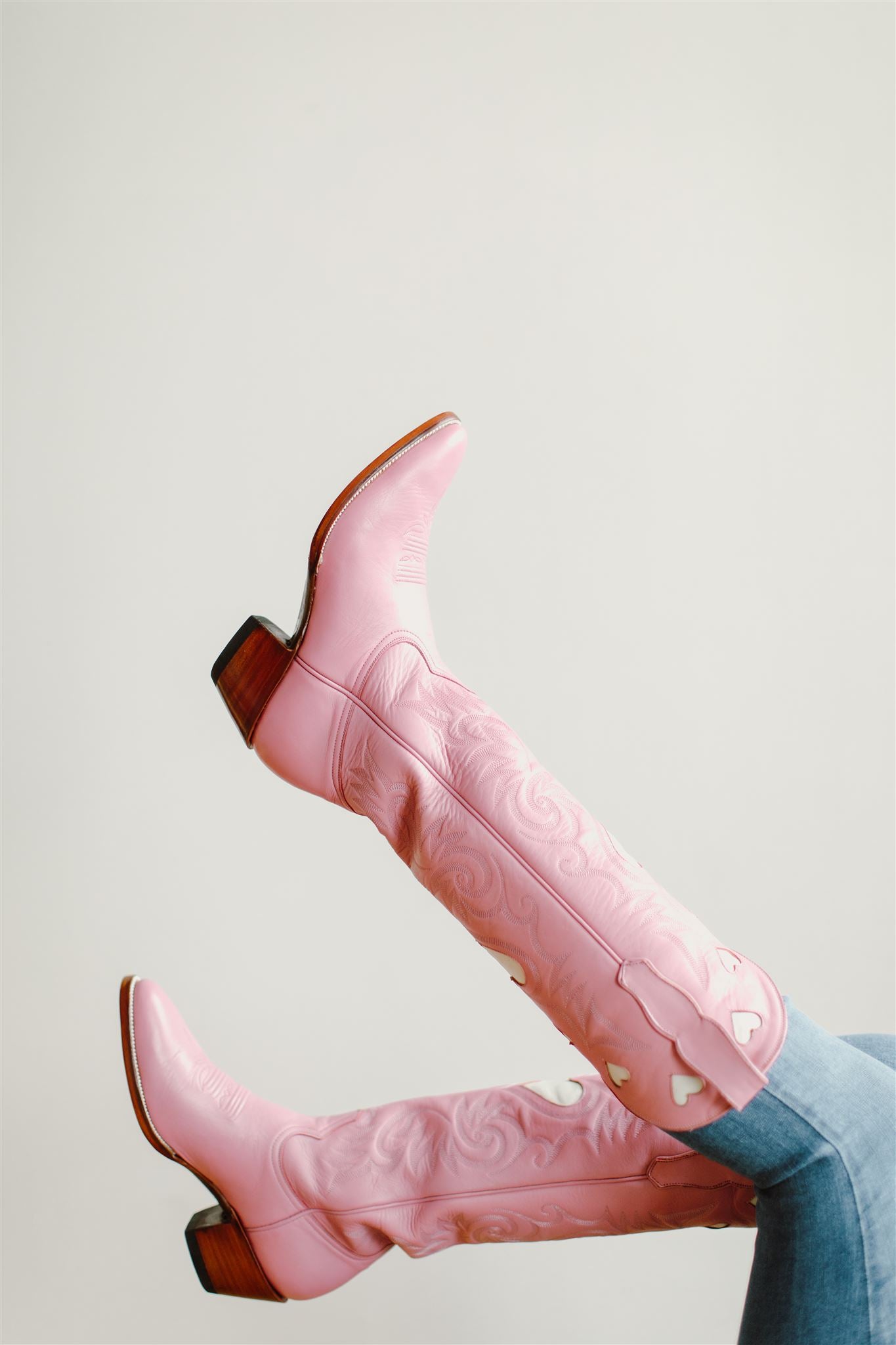 City Boots - Heart Boots in Pink – Blond Genius