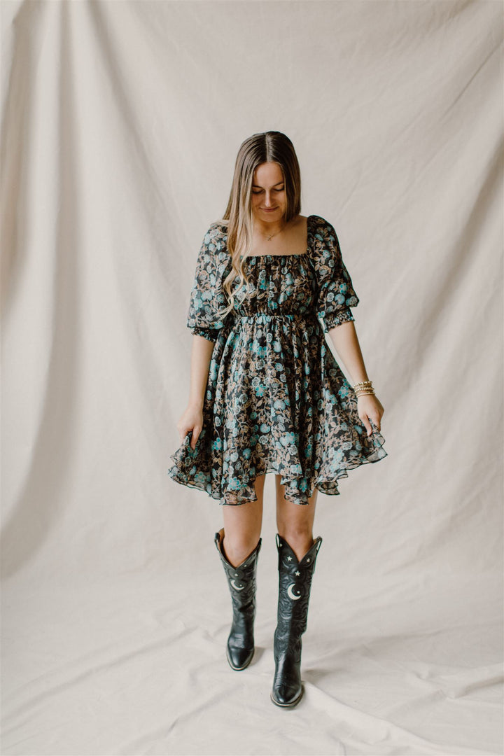 Misa - Ellie Dress in Goldleaf Floral