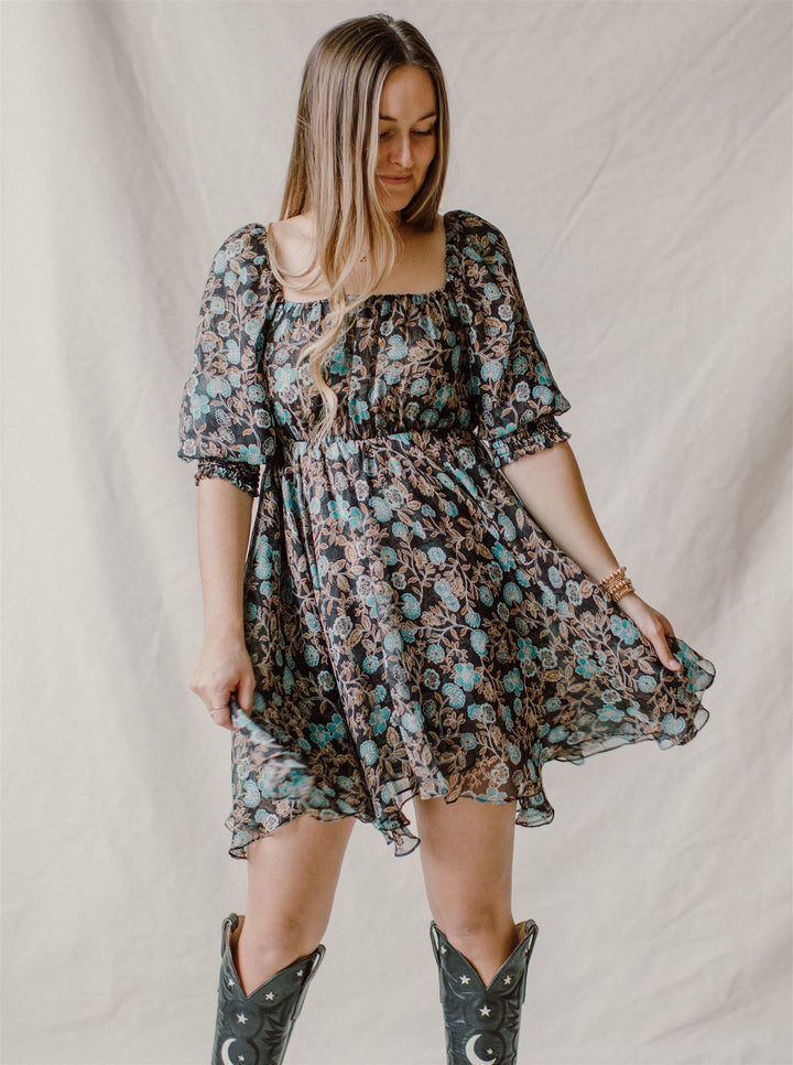 Misa - Ellie Dress in Goldleaf Floral