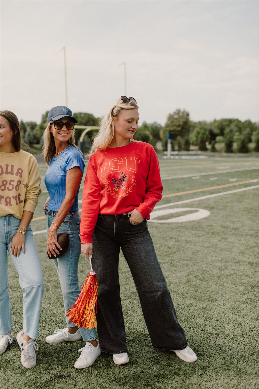 Retro Sport x Blond Genius - Iowa State 'ISU' Crewneck Sweatshirt in Vintage Cardinal