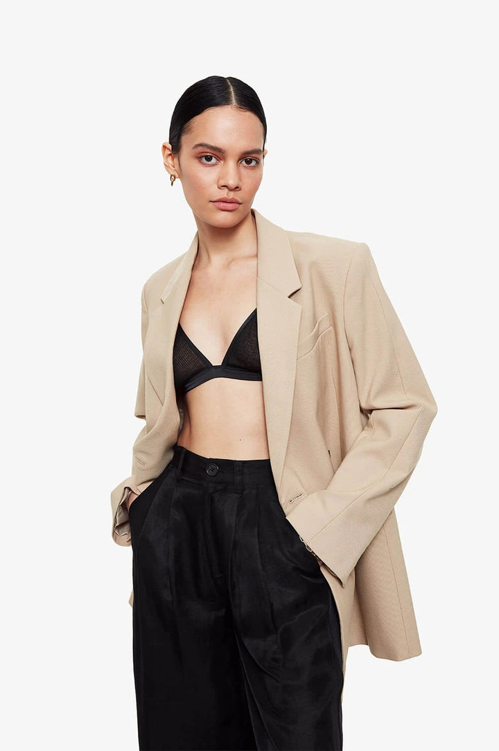 Anine Bing - Alexia Bra in Black Knit