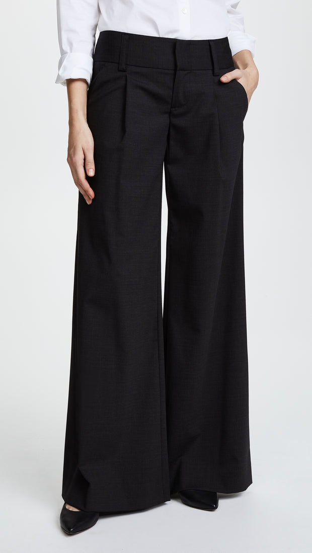 Alice + Olivia - Eric Front Pleat Wide Leg Pant