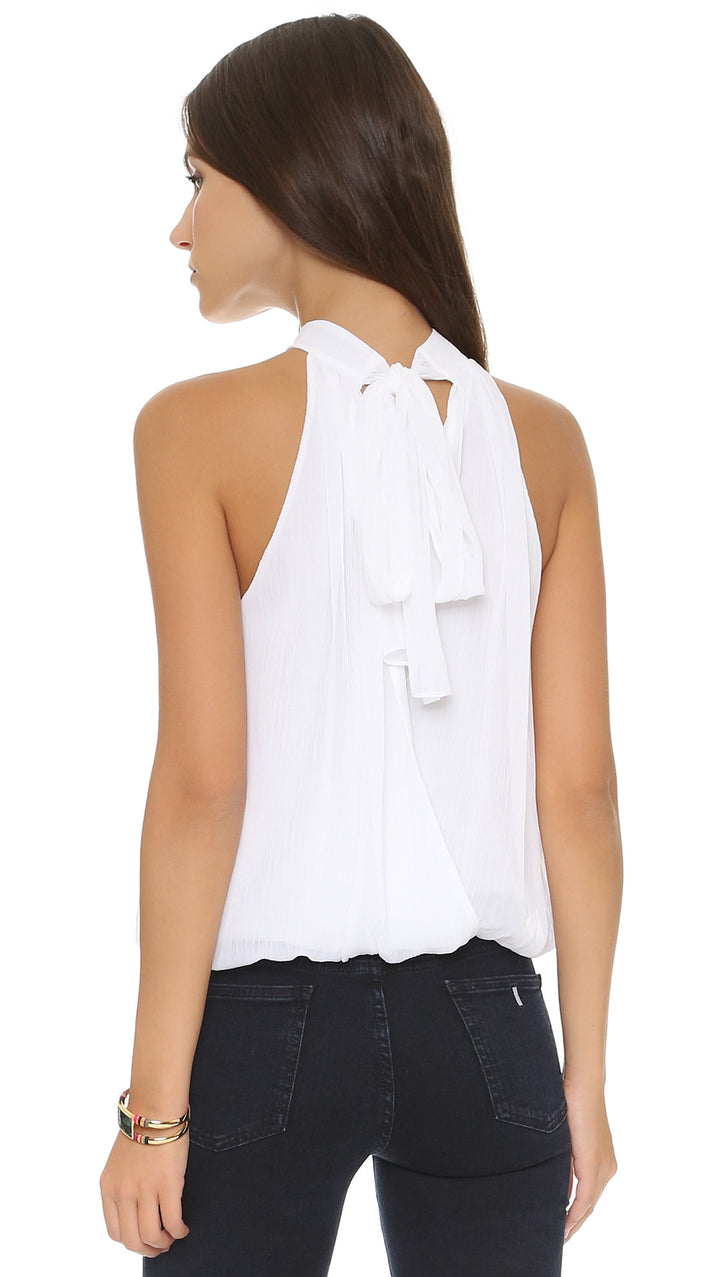 Alice + Olivia Maris Halter Neck Gathered Top at Blond Genius - 1