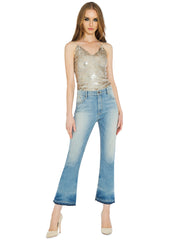 Alice + Olivia - Delray Embroidered Tank With Back Zip