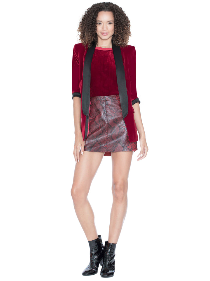 Alice +Olivia - Edison Roll Cuff Tux Blazer