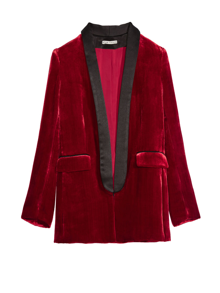 Alice + Olivia - Edison Roll Cuff Tux Blazer