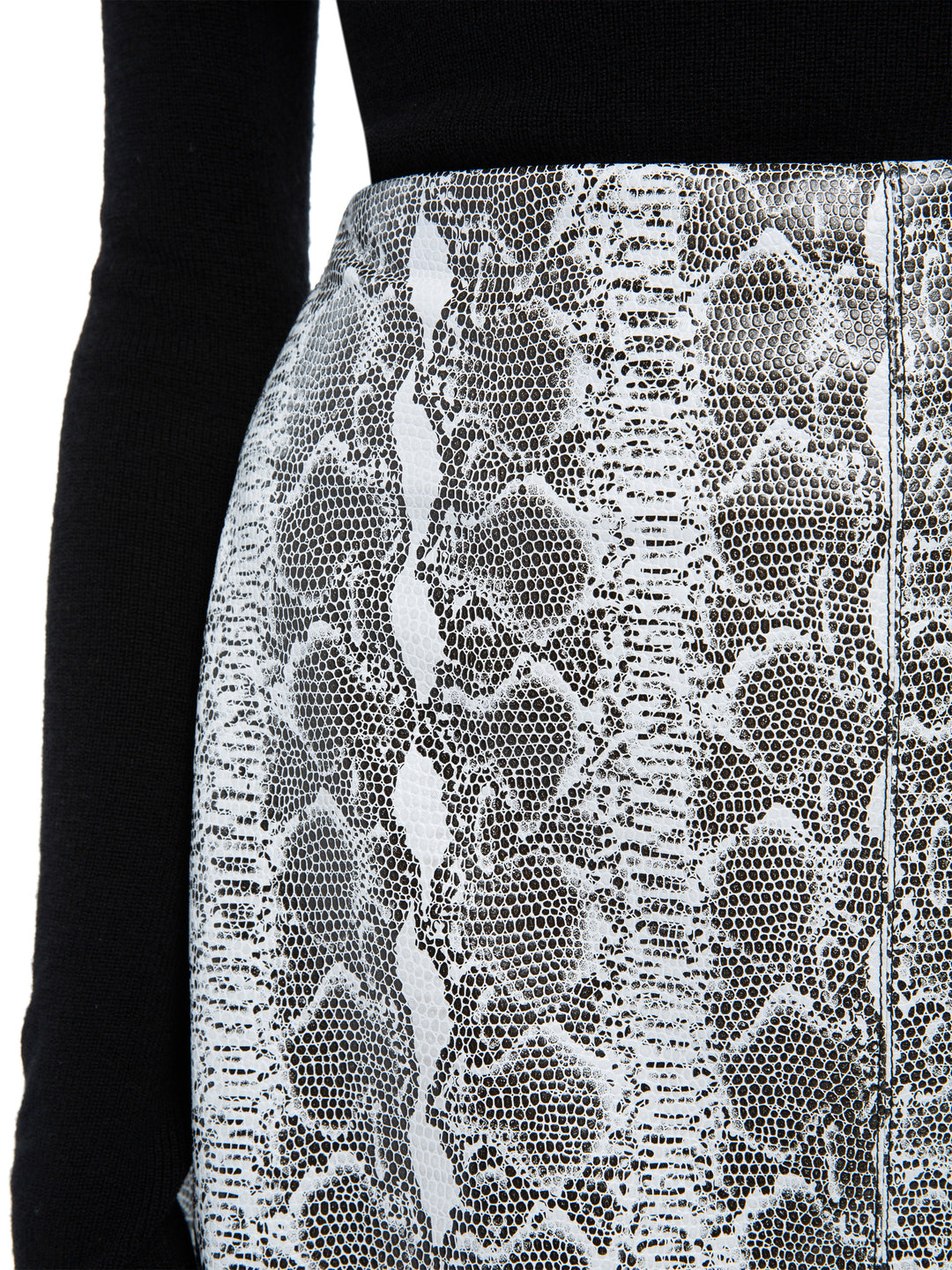 ALICE + OLIVIA- Elana Leather Mini Skirt