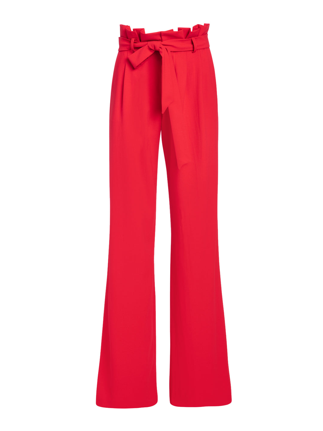 Alice + Olivia- Farrel Paper Bag Pleated Pants in Cherry