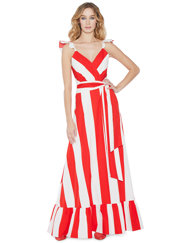 Alice + Olivia - Fernanda Flutter Slv Maxi