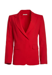 ALICE + OLIVIA - Helena Roll Sleeve Blazer Ruby