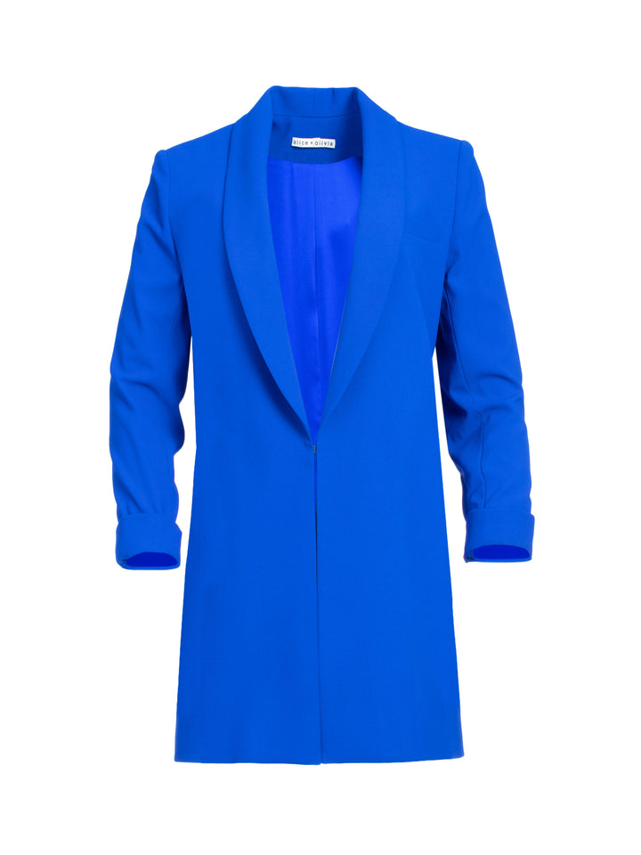 ALICE + OLIVIA - Jace Shawl Collar Overeszd Blazer Cobalt