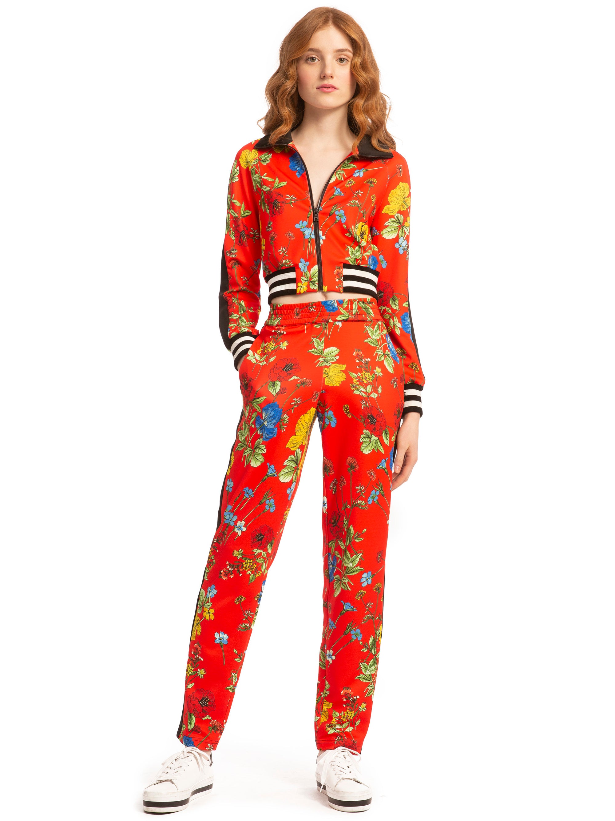 ALICE + OLIVIA - Jackson Track Jacket with Seine Garden in
