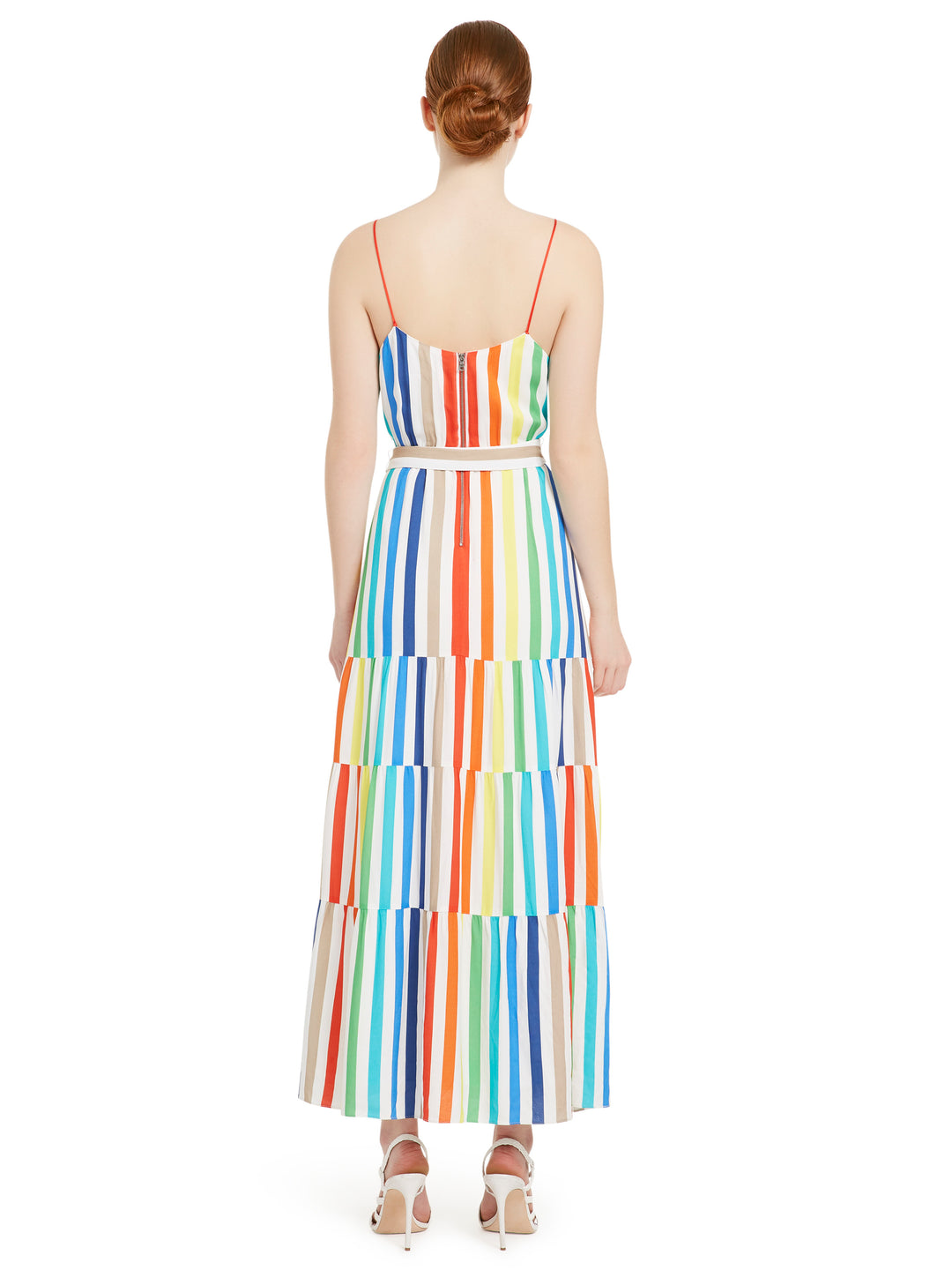 Strap Alice - Dress Midi Spaghetti Olivia Janan Blond Genius Peasant Rainbow + – Stri