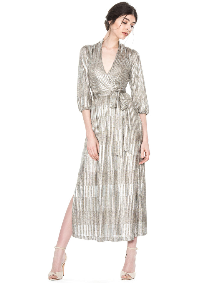 Alice + Olivia - Katina Gathered Midi Dress Tie Belt
