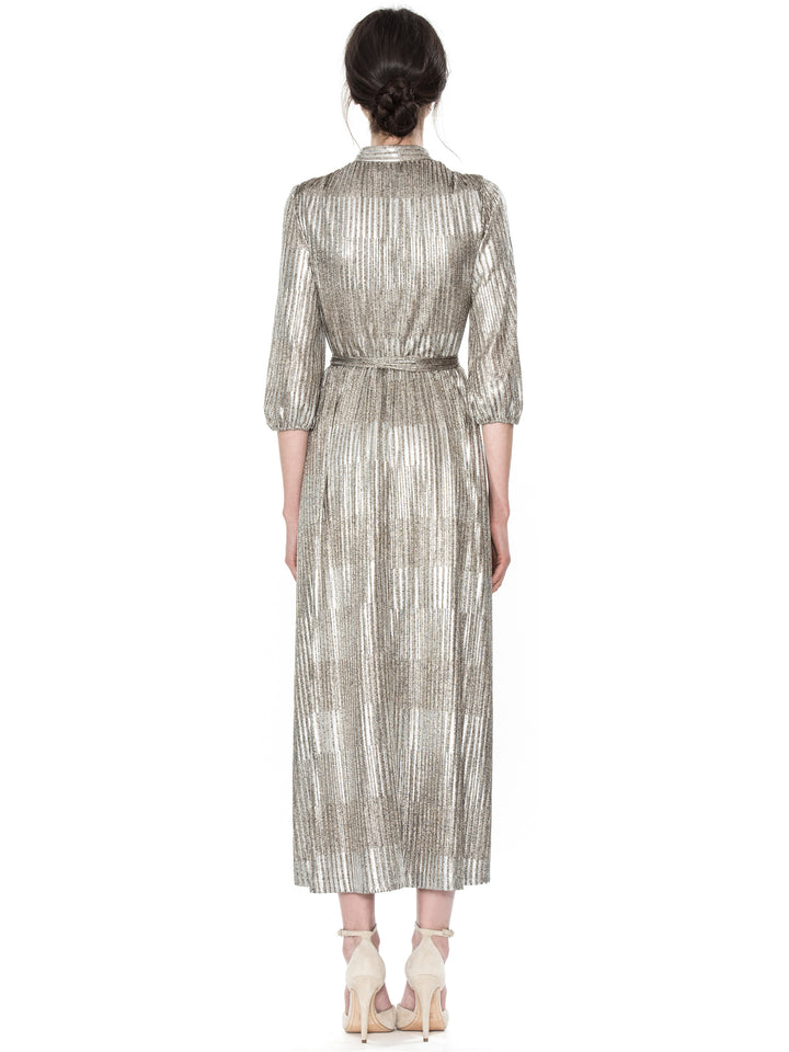 Alice + Olivia - Katina Gathered Midi Dress Tie Belt