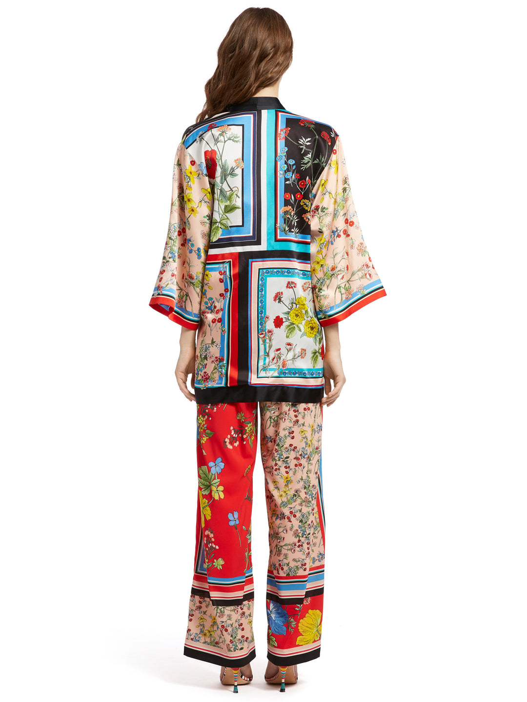 ALICE + OLIVIA - Koko Patchwork Printed Kimono
