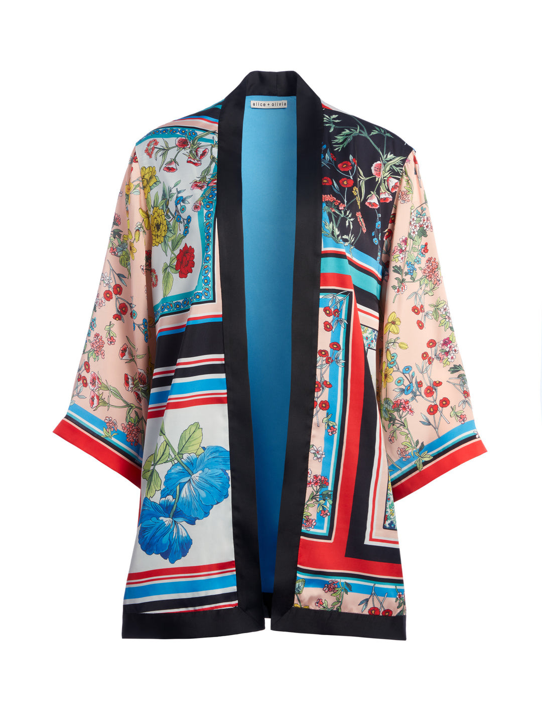 ALICE + OLIVIA - Koko Patchwork Printed Kimono