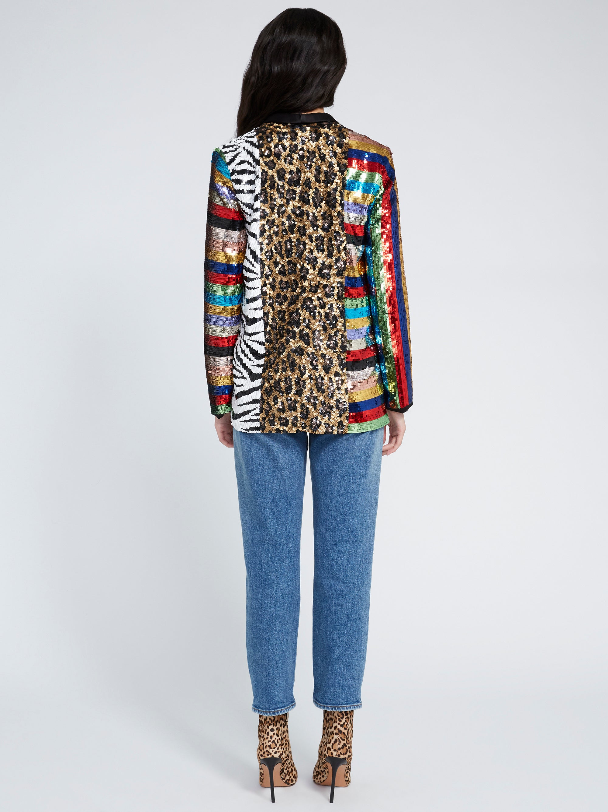 Alice and olivia patchwork jacket cheap