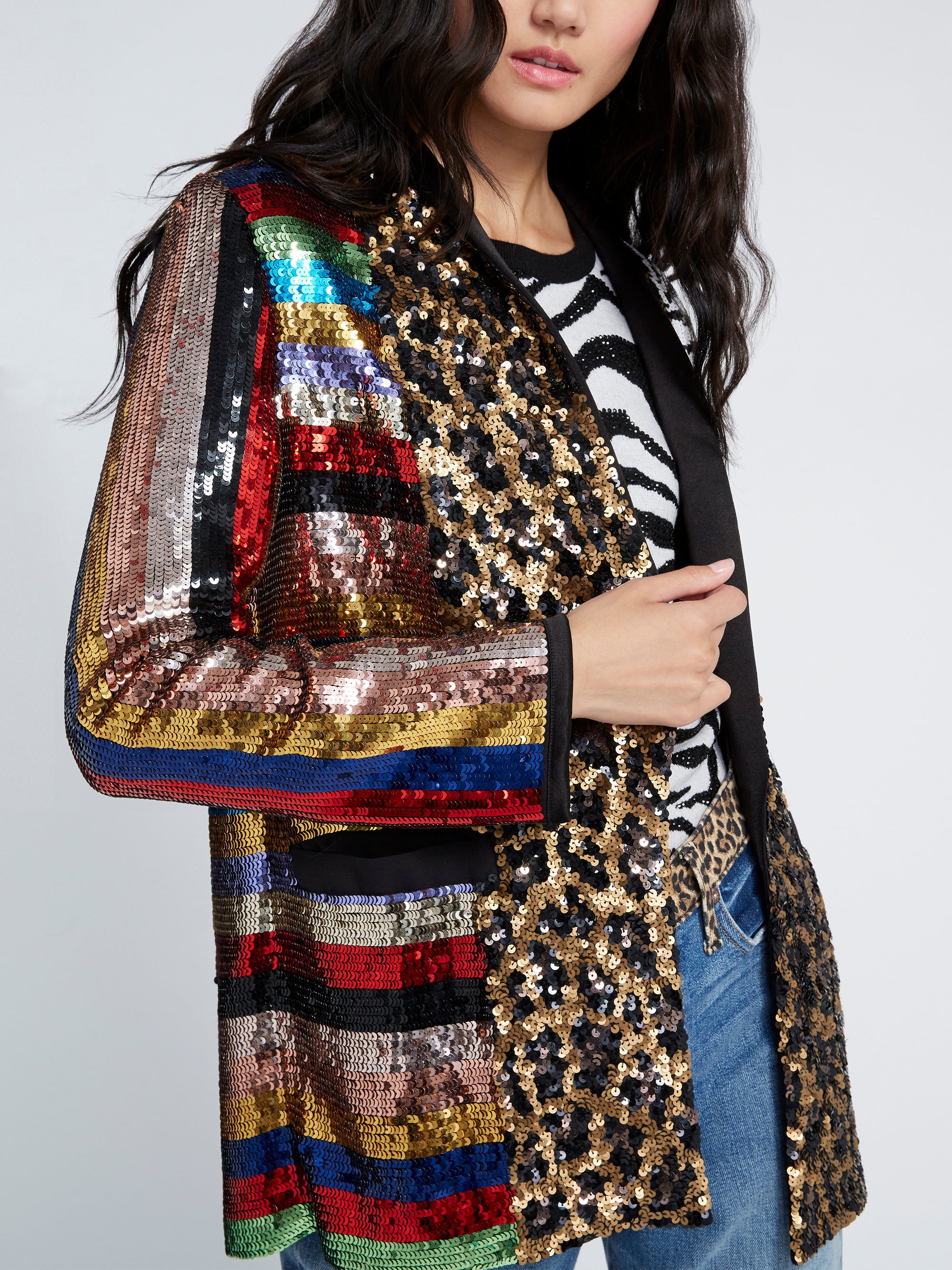 Alice and olivia beaded jacket new arrivals