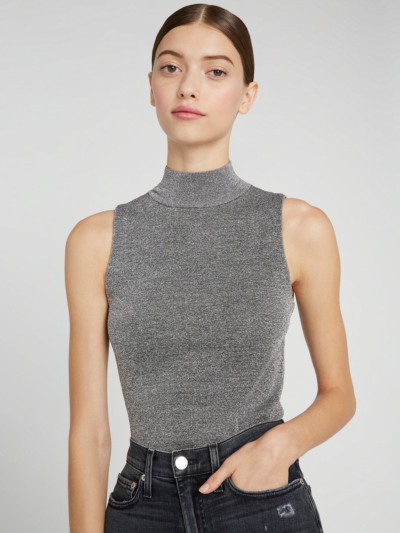 Silver new arrivals sleeveless turtleneck