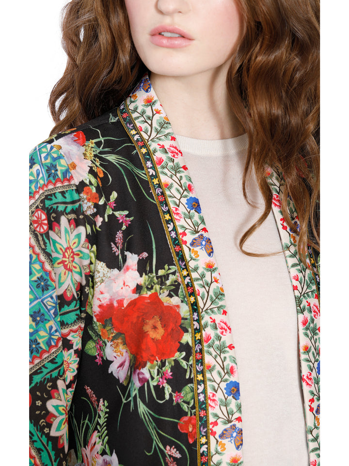 ALICE + OLIVIA - Lynn Side Slit Long Kimono