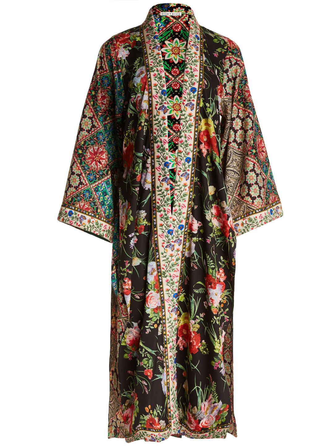 ALICE + OLIVIA - Lynn Side Slit Long Kimono