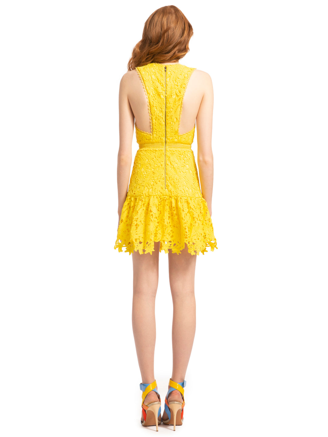 ALICE + OLIVIA - Marleen Gathered Fit Flare Dress in Sun