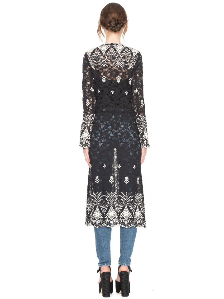 Alice + Olivia - Stara V Neck Midi Kaftan