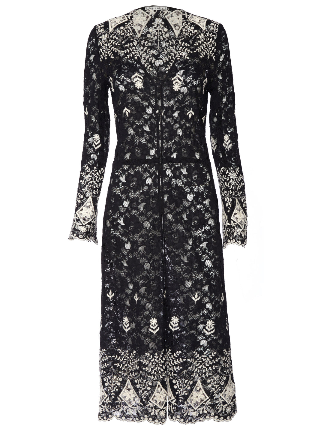 Alice + Olivia - Stara V Neck Midi Kaftan