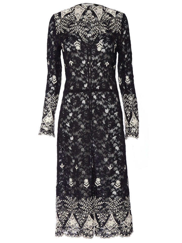 Alice + Olivia - Stara V Neck Midi Kaftan