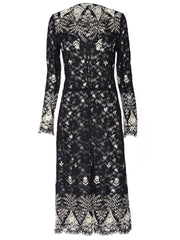 Alice + Olivia - Stara V Neck Midi Kaftan