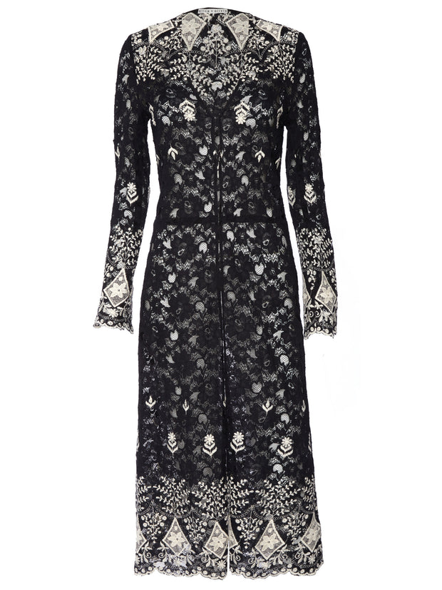 Alice + Olivia - Stara V Neck Midi Kaftan
