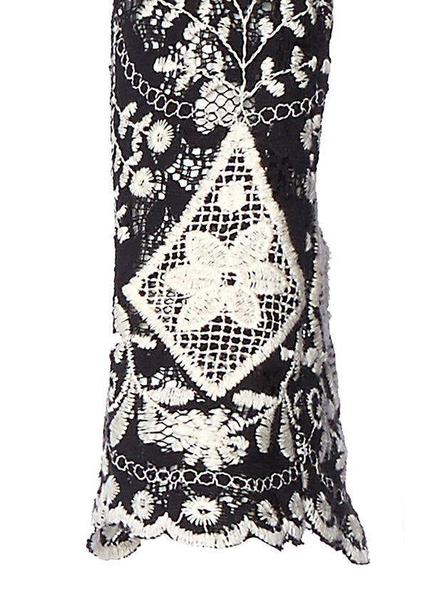 Alice + Olivia - Stara V Neck Midi Kaftan