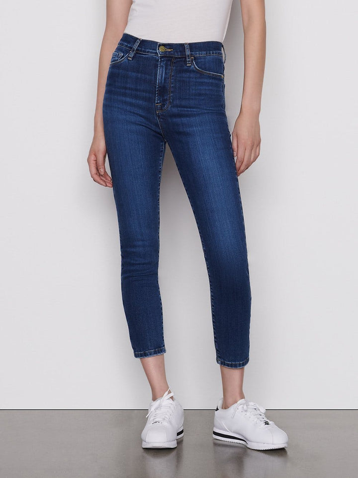 Frame Denim - Ali High Rise Cigarette Jeans in Lupine Denim