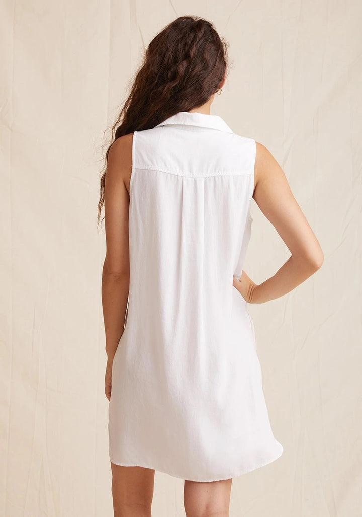 Bella Dahl - Sleeveless A-Line Dress in White