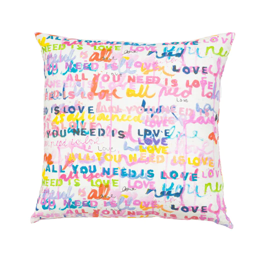 Kerri Rosenthal - All You Need is Love Pillow in Multi Home Decor