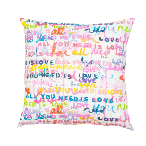 Kerri Rosenthal - All You Need is Love Pillow in Multi