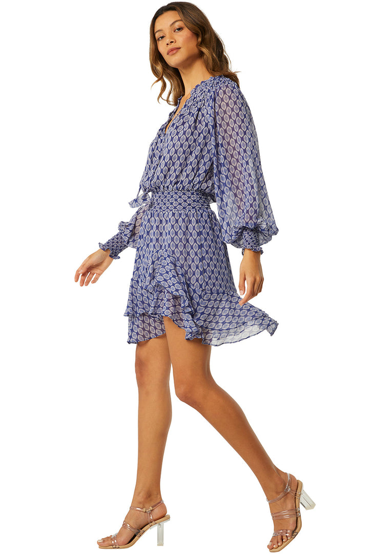 Misa - Almaha Dress in Majorelle Lapis Tile