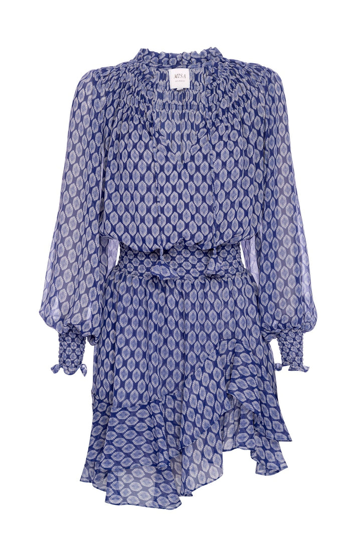 Misa - Almaha Dress in Majorelle Lapis Tile