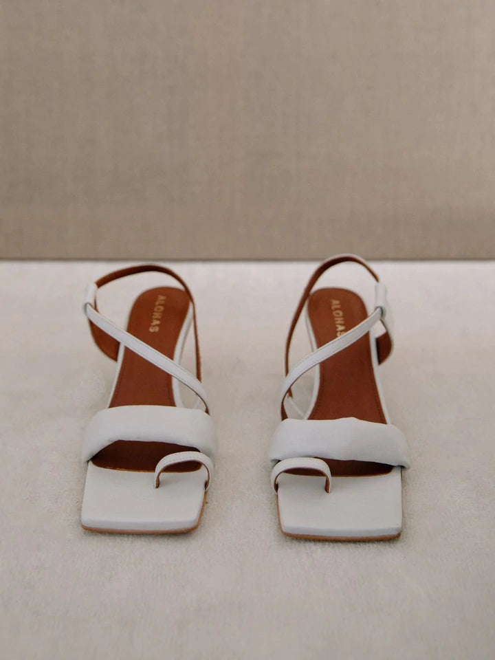 Alohas - Asymmetric Straps in White Shoes