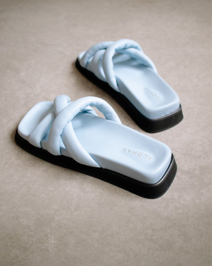 Alohas - Slip on Cross in Baby Blue Shoes