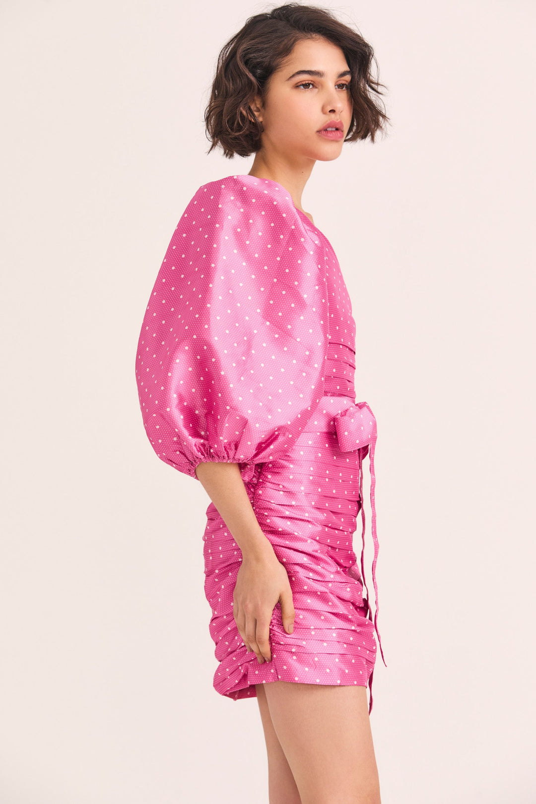 Love Shack Fancy - Altie Dress in Hot Pink Cherry Blond Genius Love Shack Fancy - Altie Dress in Hot Pink Cherry Blond Genius