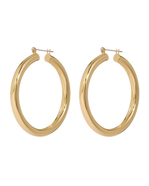 LUV AJ - Amalfi Tube Hoops in Gold